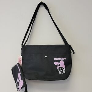 Sanrio My Melody Crossbody Bag & Pouch Black
